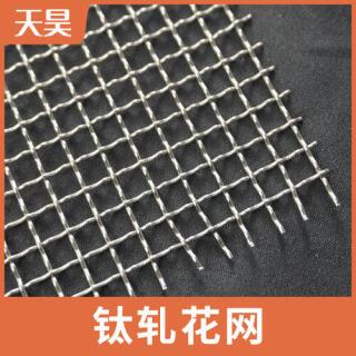 2-10目大絲大孔純鈦軋花網(wǎng)