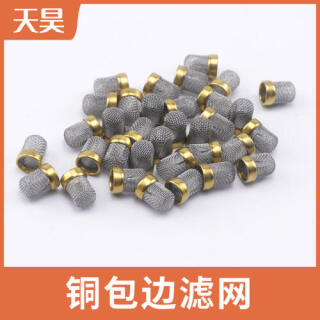 黃銅包邊過濾網銅包邊過濾網帽小濾芯